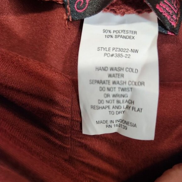 Shiela‎ Rose Scrunch front Jersey Joggers in Rust Red - Size XL - Picture 6 of 7